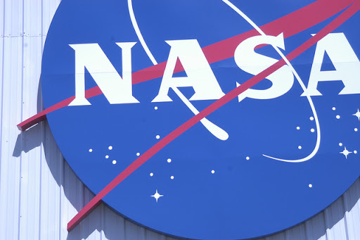 NASA logo on side of building